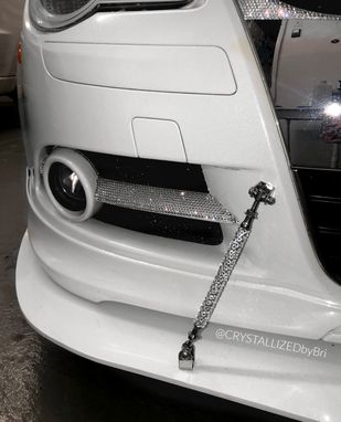 Custom Made Crystallized Car Support Rods Front Splitter Bling Genuine European Crystals Bedazzled