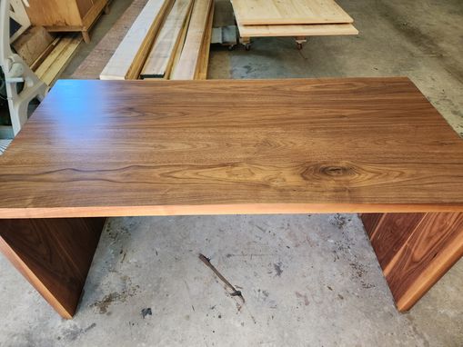 Custom Made Waterfall Walnut Desk