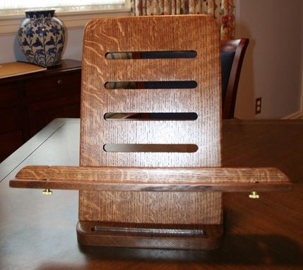 Custom Made Reading Stand In White Oak (Arts And Crafts Style)
