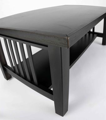 Custom Made Coffee Table – Steel Mission Style