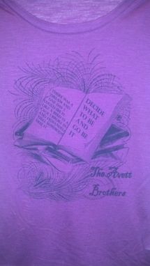 Custom Made Sale The Avett Brothers Shirt With Lyrics,One Of A Kind Fushia/Purple Small Crewneck, Ready To Ship
