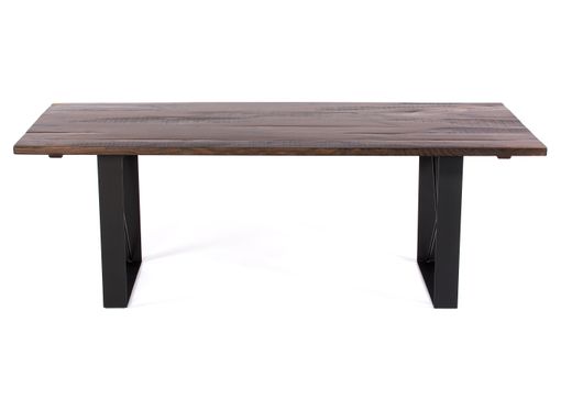 Custom Made The Soho Reclaimed Wood Dining Table - Dark Walnut