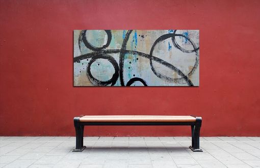 Custom Made "Perfect Timing" - Large Original Art. Contemporary Abstract Painting With Circles