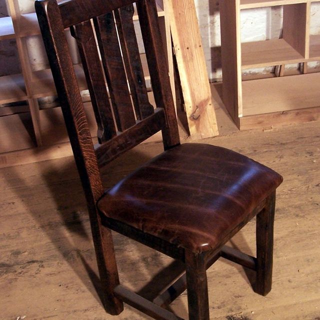 Rustic Leather Dining Chairs buy hand crafted reclaimed oak rustic mission dining chairs with Rustic Leather Dining Chairs buy hand crafted reclaimed oak rustic mission dining chairs with