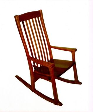 Custom Made Mahogany Rocking Chair