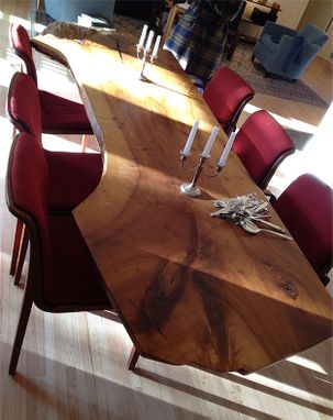 Custom Made 2-Tiered Walnut Side Table