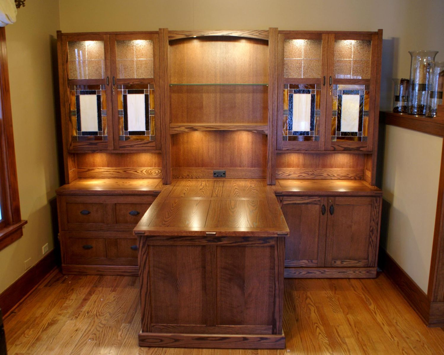 Hand Made Craftsman Style Desk System By Roltgen S Woodworks