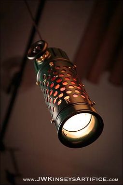 Custom Made Ocularius Lantern: An Industrial Themed Hanging Pendant Lamp