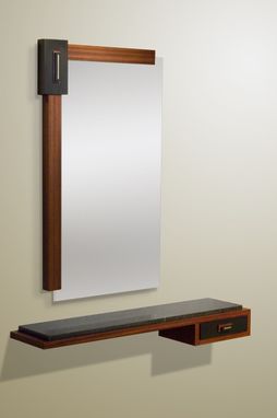 Custom Made Samba Wall Shelf And Mirror