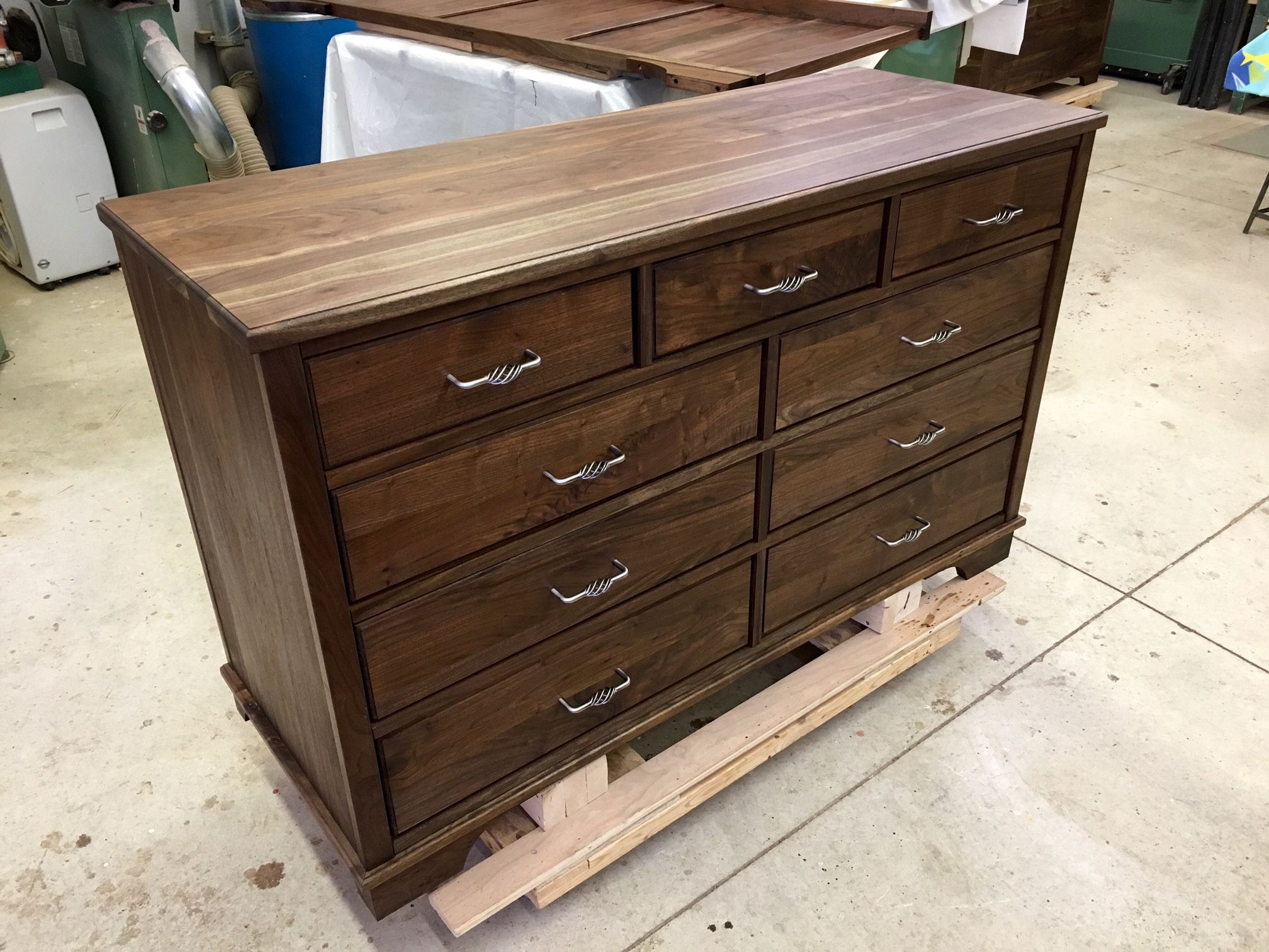 Hand Crafted Home-Grown Walnut Guest Bedroom Set by The Plane Edge, LLC ...