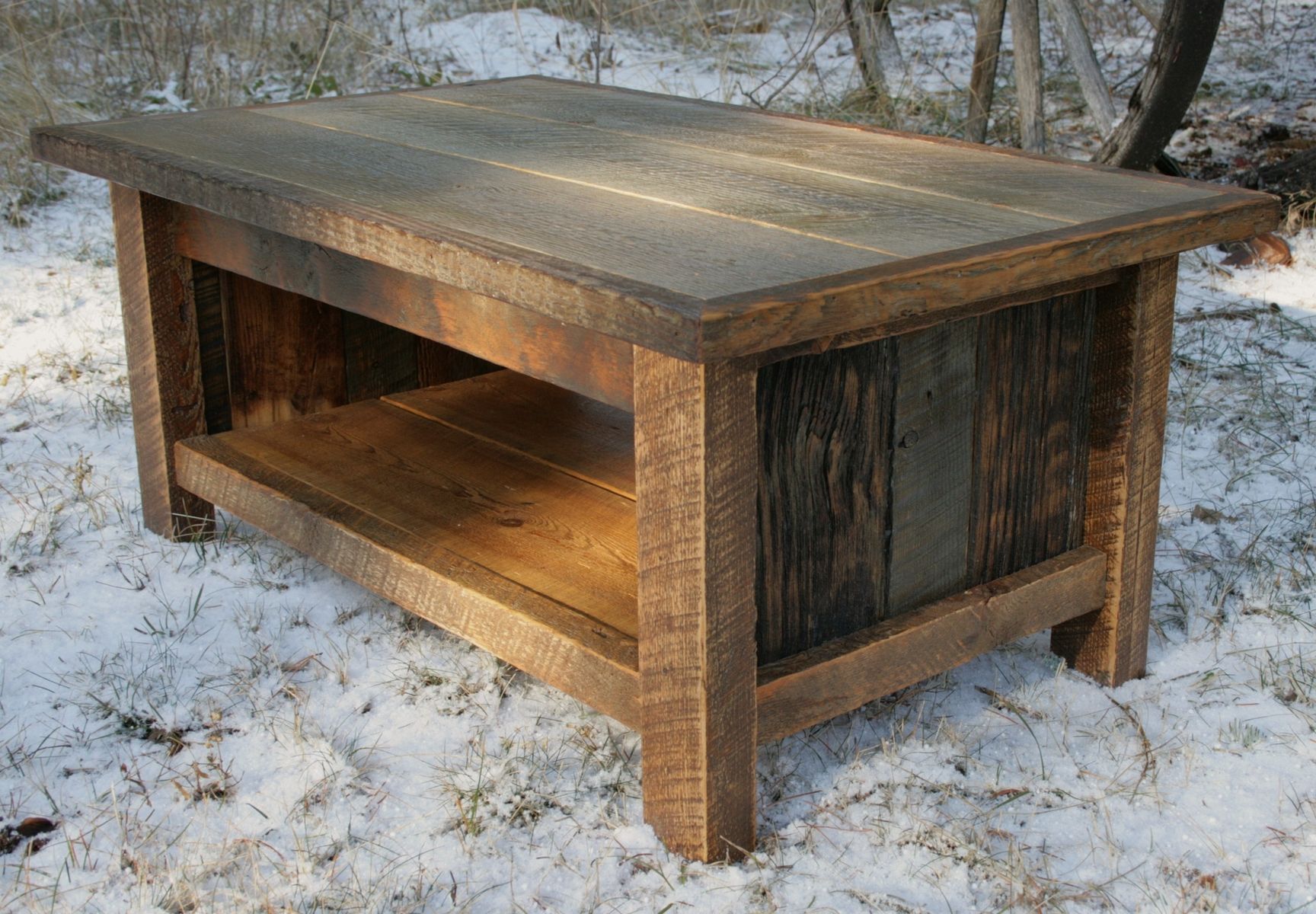 Hand Crafted Rustic Reclaimed Coffee Table By Echo Peak Design   30189.139821 