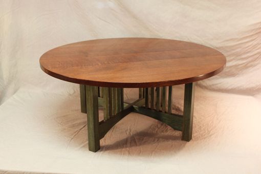 Custom Made Stained Oak Coffee Table