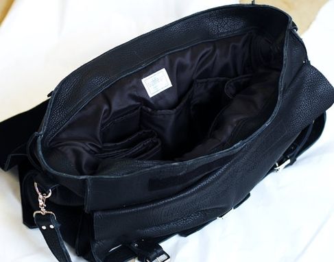 Custom Made Leather Duffel Bag Or Portmanteau 26" - Handmade In The U.S.A. - American Buffalo Leather
