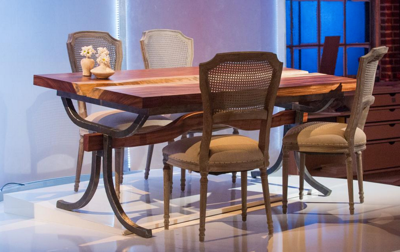 Table ATELIER pied fer forgé - style indus - VAZARD home