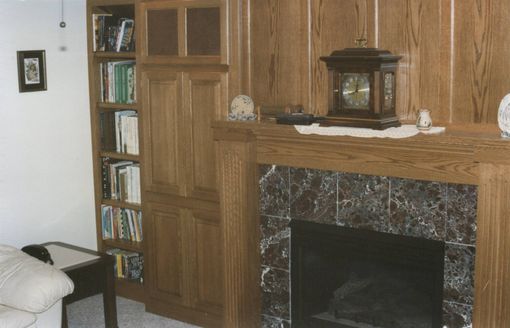 Custom Made Oak Mantel/Fireplace Surround