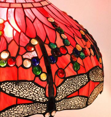 Buy A Custom 19 Dragonfly Tiffany Style Stained Glass Lamp Shade
