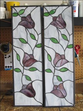 Custom Made Cabinet Door Stained Glass Panels