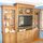 custom made white oak entertainment center by norman