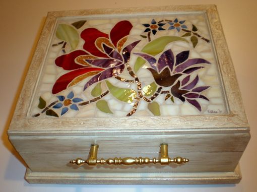 Custom Made Stained Glass Mosaic Box by Arc Designs By Ellen ...