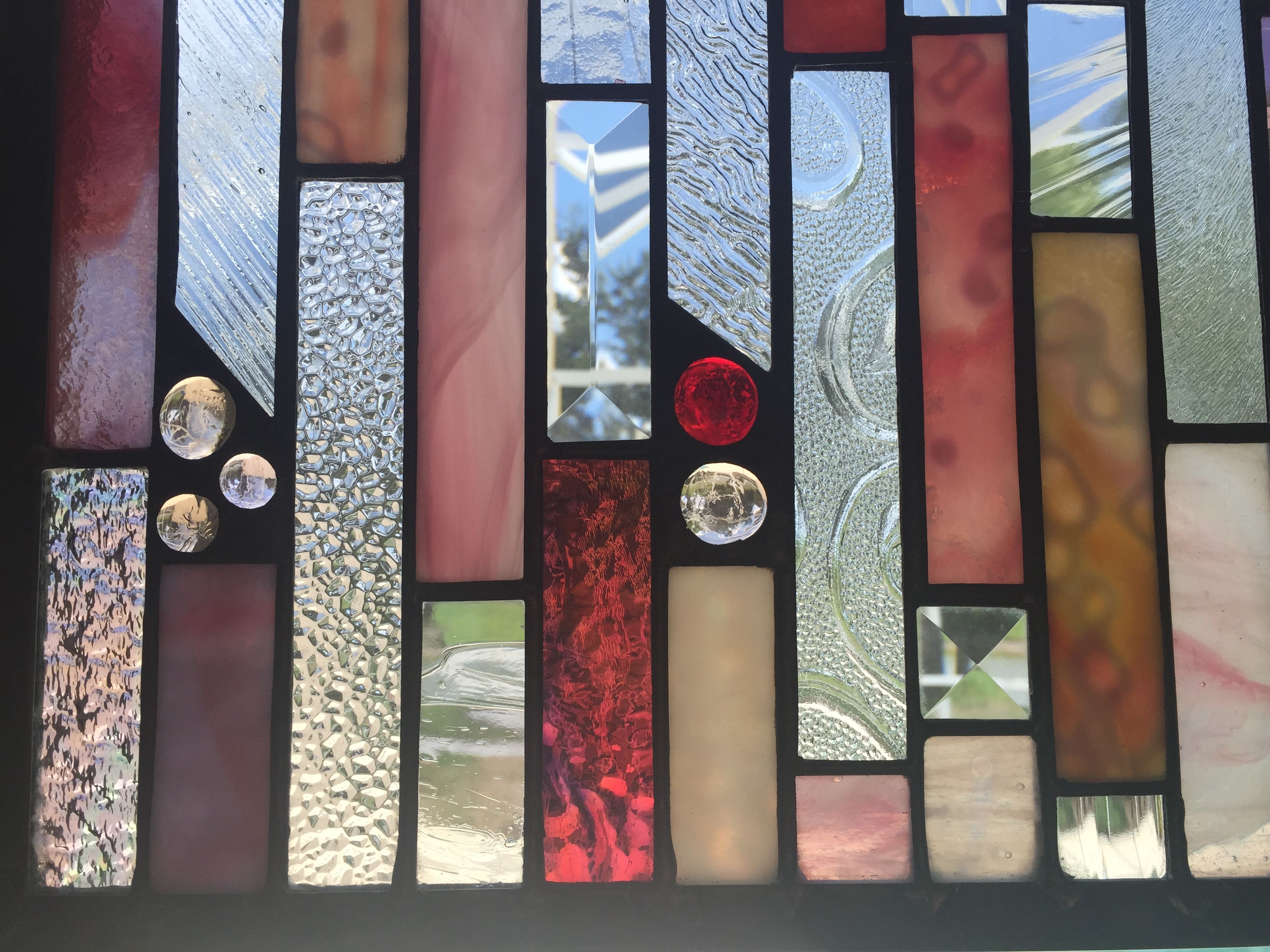 Buy Hand Made Stained Glass Window Treatment, made to order from