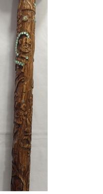Custom Made Wizard Of Oz Wooden Cane