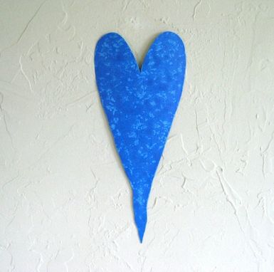Custom Made Handmade Upcycled Metal Valentine's Heart Wall Decor In Lavender