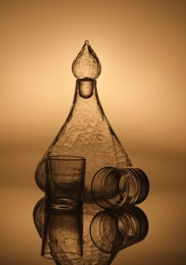 Custom Made Decanter And Glass Sets - Hand-Blown Glass