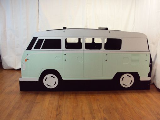 Custom Made Surfer Mini-Bus Twin Kids Bed Frame - Handcrafted - Themed Children's Bedroom Furniture