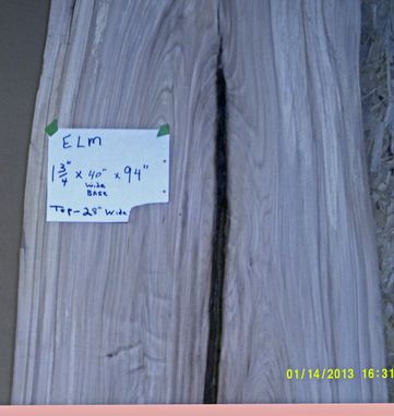 Custom Made American Elm Slab