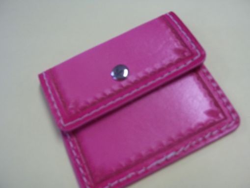 Custom Made Bcl299 Small Coin Pocket Wallets In Purple, Pink, Green Or Red