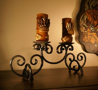 Custom Made Handmade Iron Candle Holder // (Min. Shipping $450+)