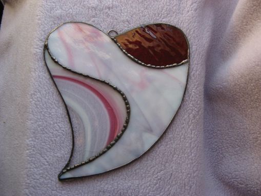 Custom Made Stained Glass Abstract Valentine Heart