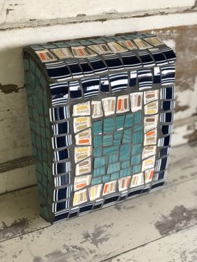 Custom Made Mosaic Letterbox Mailbox - Broken China Mosaic Wall Mount