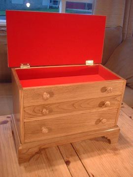 Hand Made Oak Jewelry Box by Brown Custom Woodworking ...