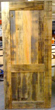 Custom Made Wood Door From Reclaimed