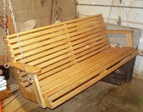 Custom Made Solid Oak Porch Swing