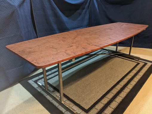 Custom Made Rosewood (Bubinga) Board Table.