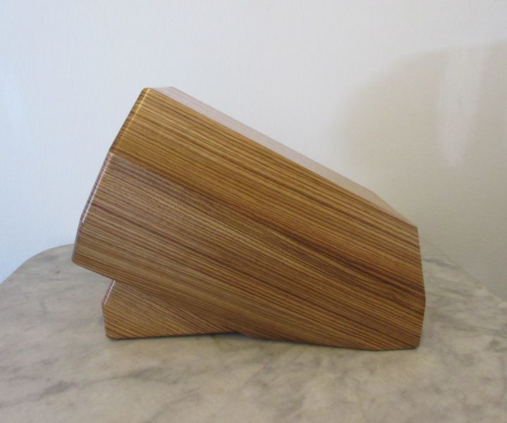 Hand Made Custom Zebrawood Knife Block by Woodworking Plus | CustomMade.com