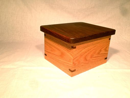 Custom Made Oak And Walnut Game Box