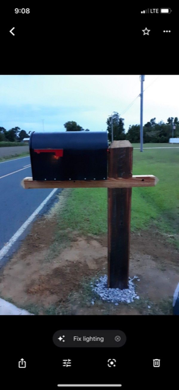 Hand Crafted Heavy Duty Barn Beam Mailbox by Harris Carpentry