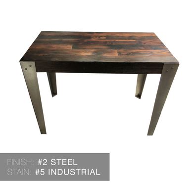 Custom Made Reclaimed Wood And Hand Welded Steel Industrial Desk