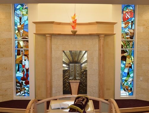 Custom Made Synagogue Stained Glass