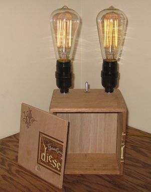 Custom Made Cigar Box Desk Lamp: Diesel - Unholy Cocktail