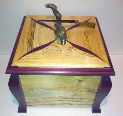 Custom Made Custom Keepsake Box For A Dads Ashes