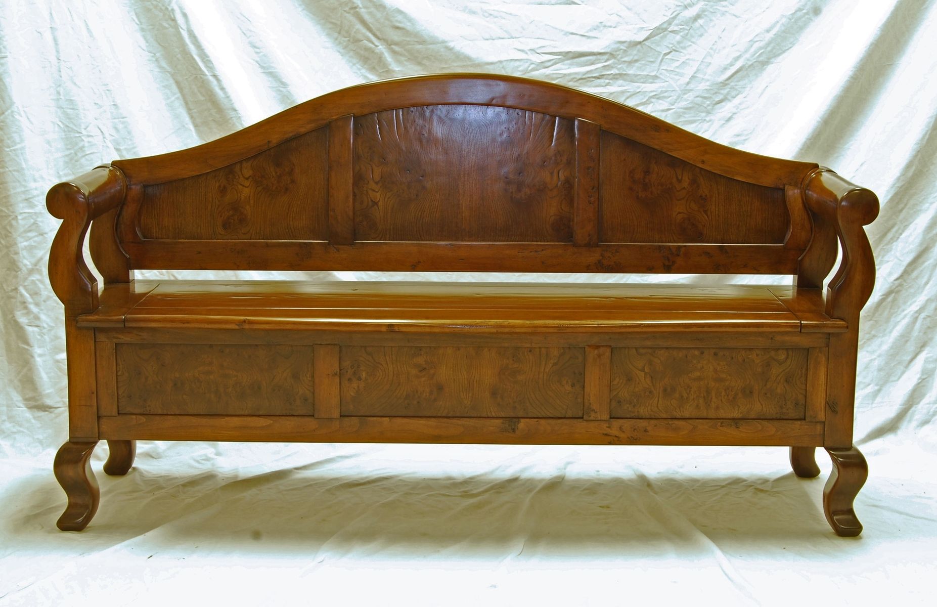 Hand Crafted Entry Foyer Bench By Robert Seliger by Robert Seliger