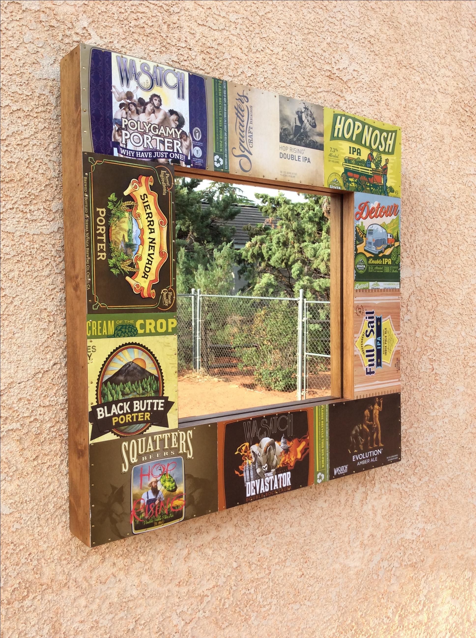 Buy Custom Beer Mirror, made to order from Mike Dumas Copper Designs