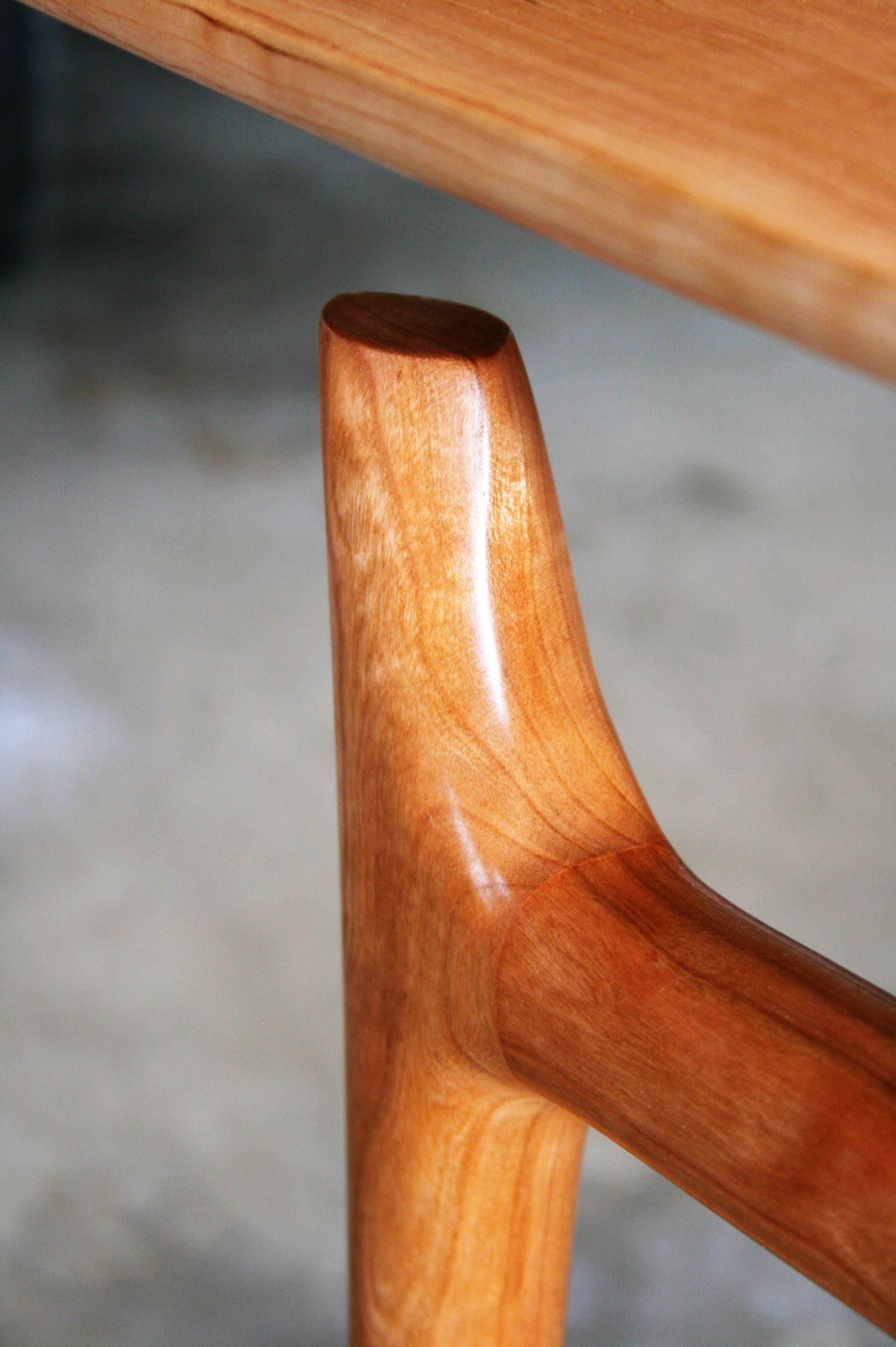 Hand Made Sculpted Sofa Table by Kit Clark Furniture