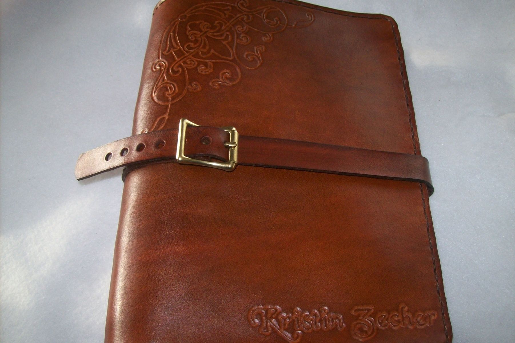 Handmade Custom Leather Business Card Binder by Kerry's Custom Leather ...