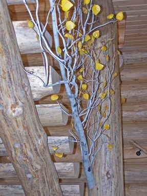 Custom Made Aspen Tree Stair Railing