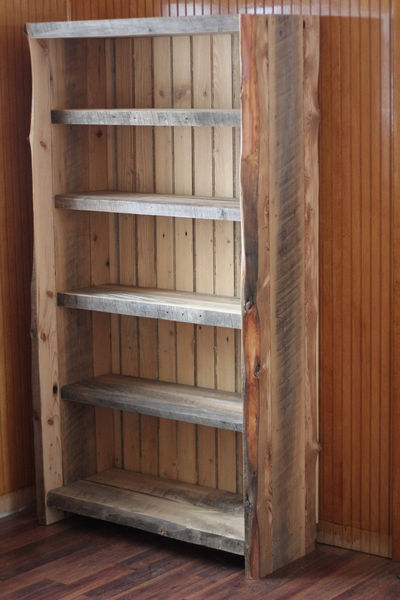 Hand Made Reclaimed Wood Bookcase by Decorus Furnishings 